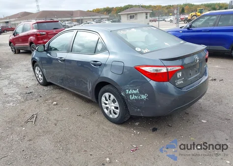 2015 Toyota Corolla Le Eco z USA, uszkodzony, nr VIN 2T1BPRHE0FC411213